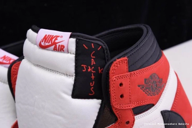 Official Maikesneakers AIR 1 OG CD4487 JORDAN 100(RED) - SCOTT X HIGH TRAVIS RETRO 0807
